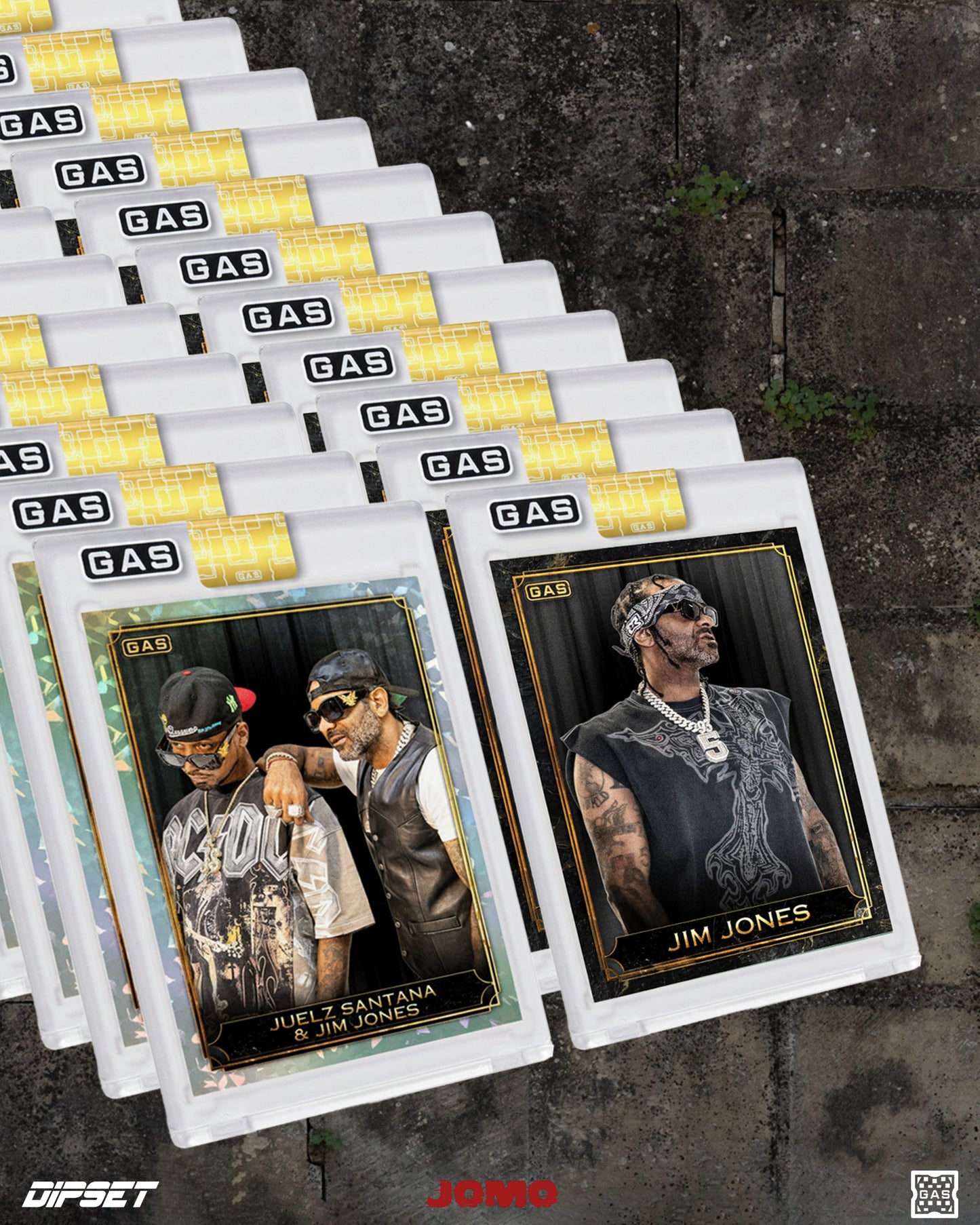 JOMO GLOBAL HIGH VISIBILITY JACKET + LIMITED GAS TRADING CARD SET / BLACK