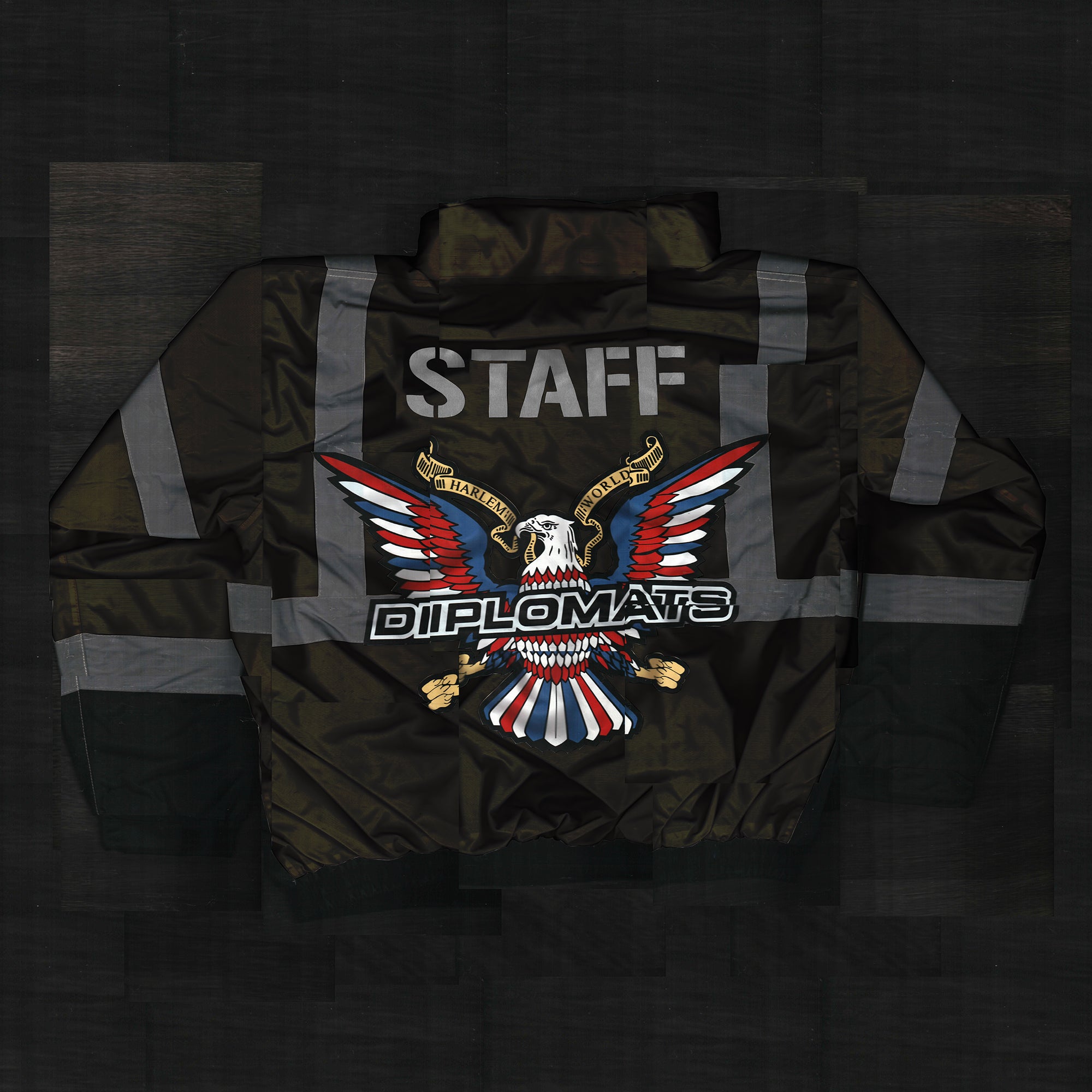 た*こ様 90s　JARMAIN　スイングトップ ブルゾン　カジノ企業ロゴ　ブラ JOMO GLOBAL HIGH VISIBILITY JACKET + LIMITED GAS TRADING CARD SET